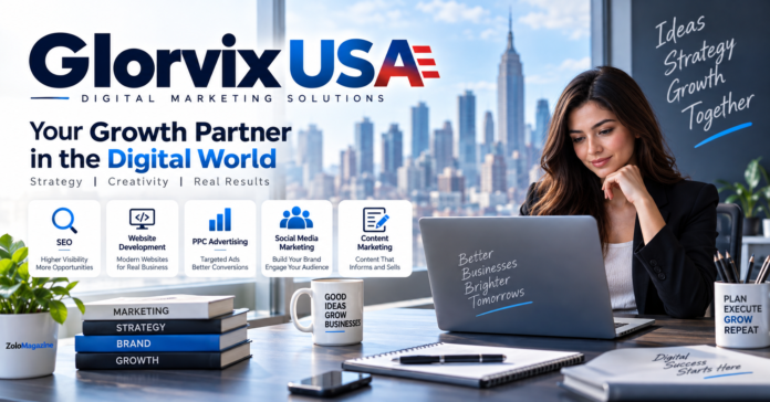 Glorvix USA digital marketing services including SEO, PPC and web development