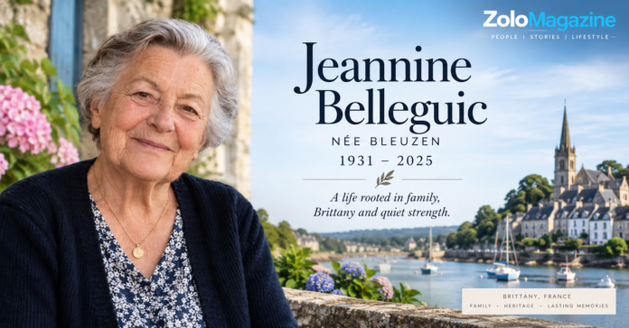 Jeannine Belleguic biography featuring her life, family and connection to Brittany, France