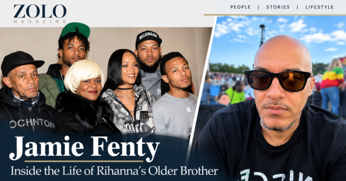 Jamie Fenty, Rihanna’s older paternal half-brother